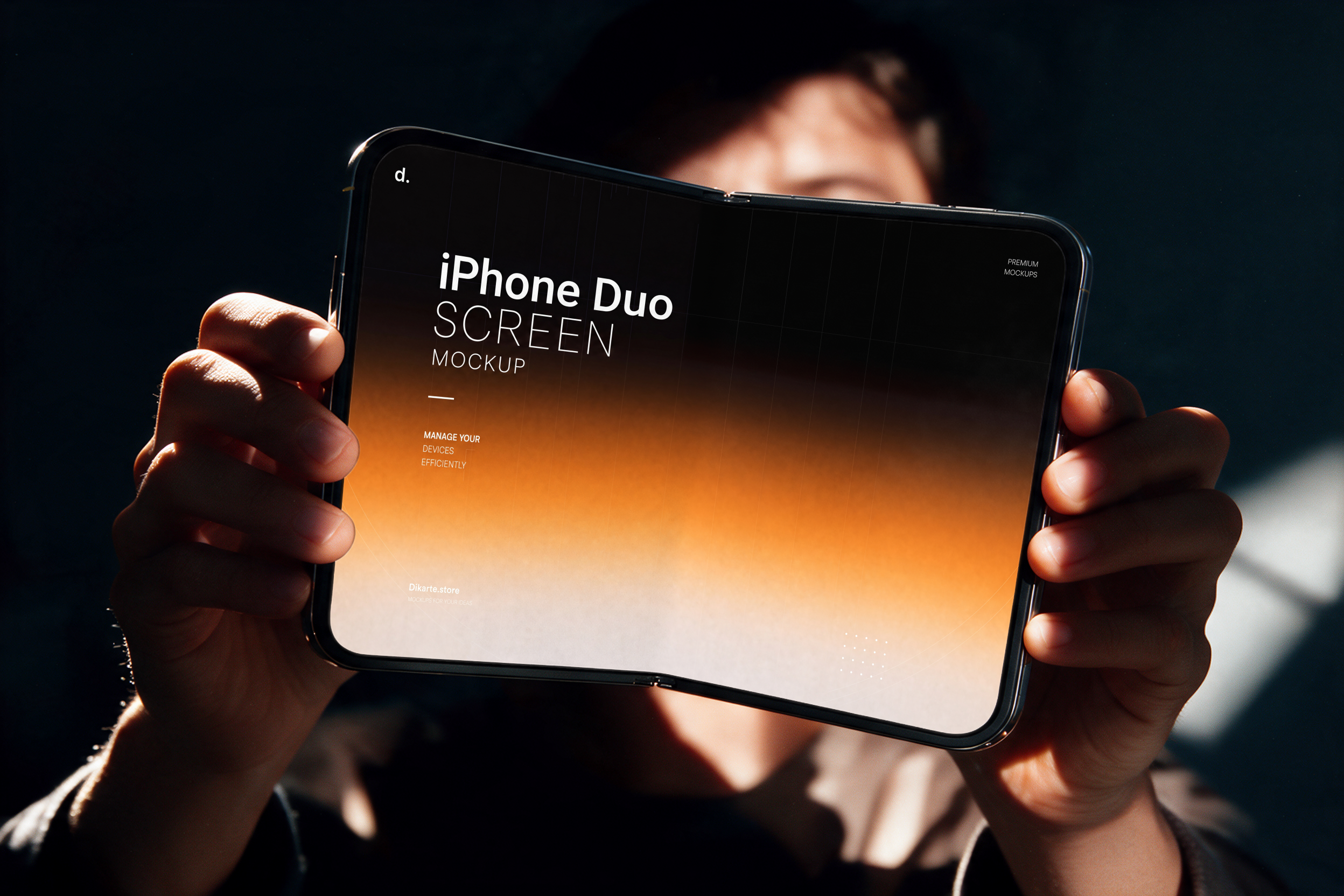 IPhone Duo Screen Mockup