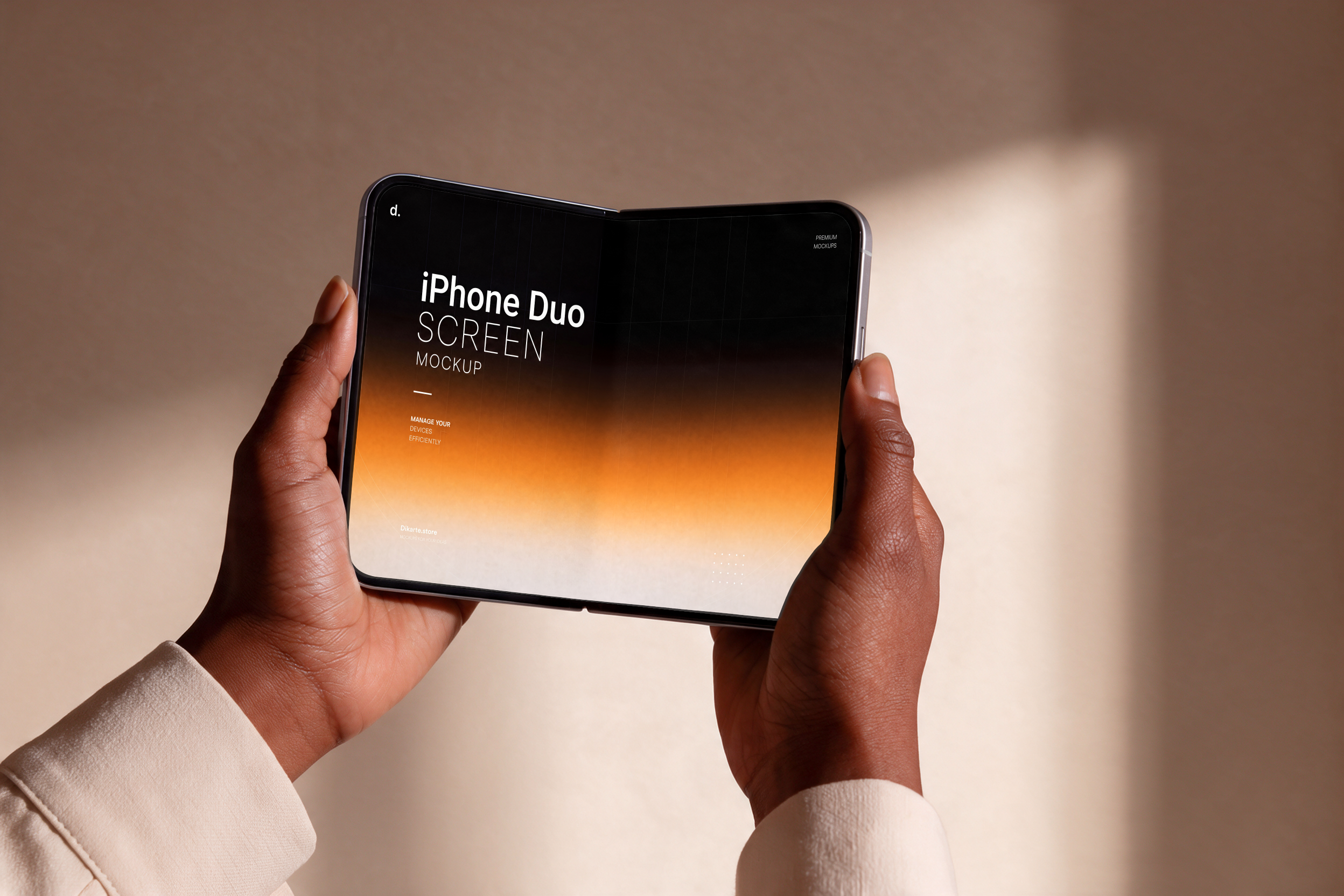 IPhone Duo Screen Mockup