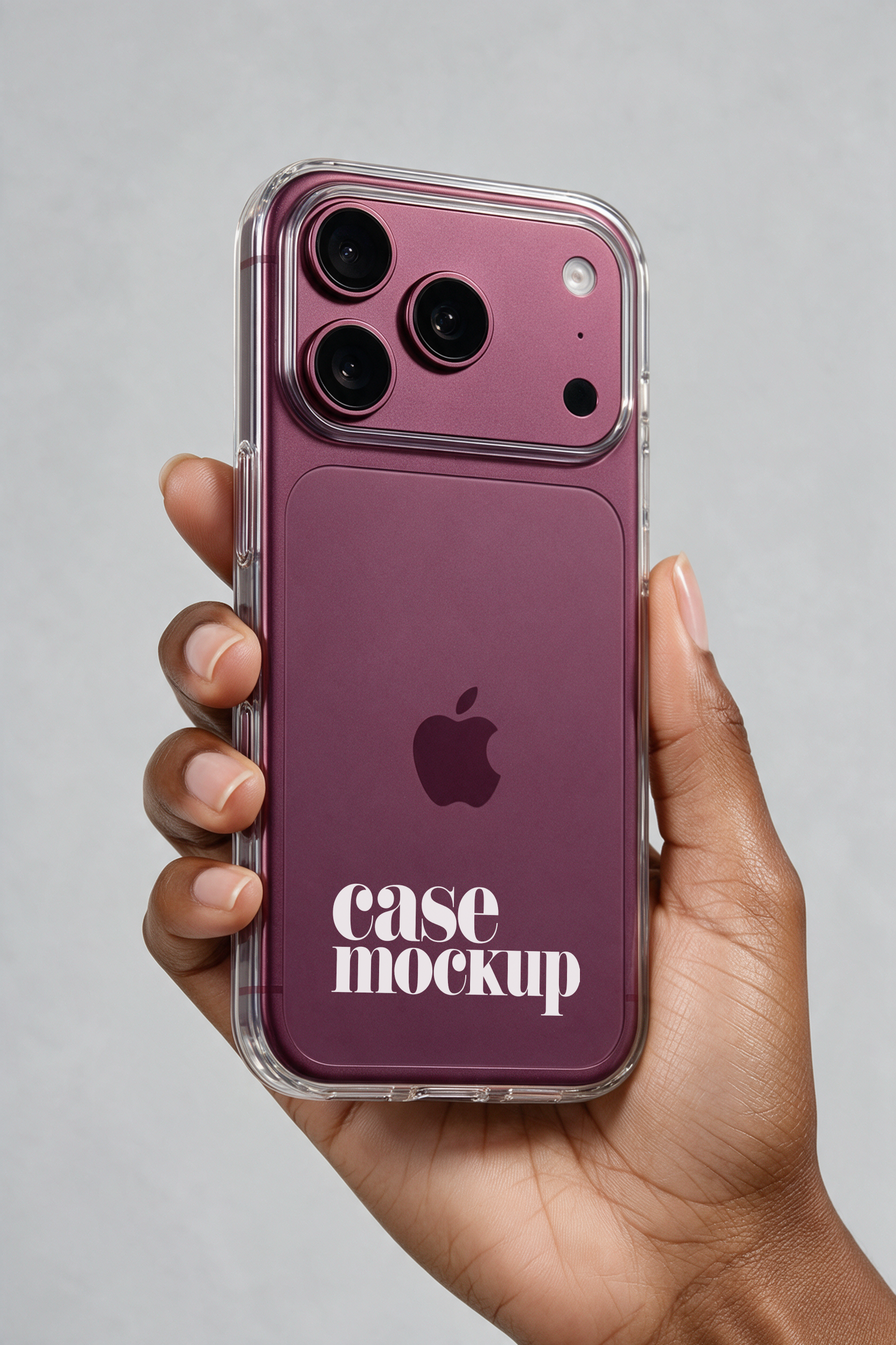 Case mockup iPhone 18 Pro In Hand Minimal