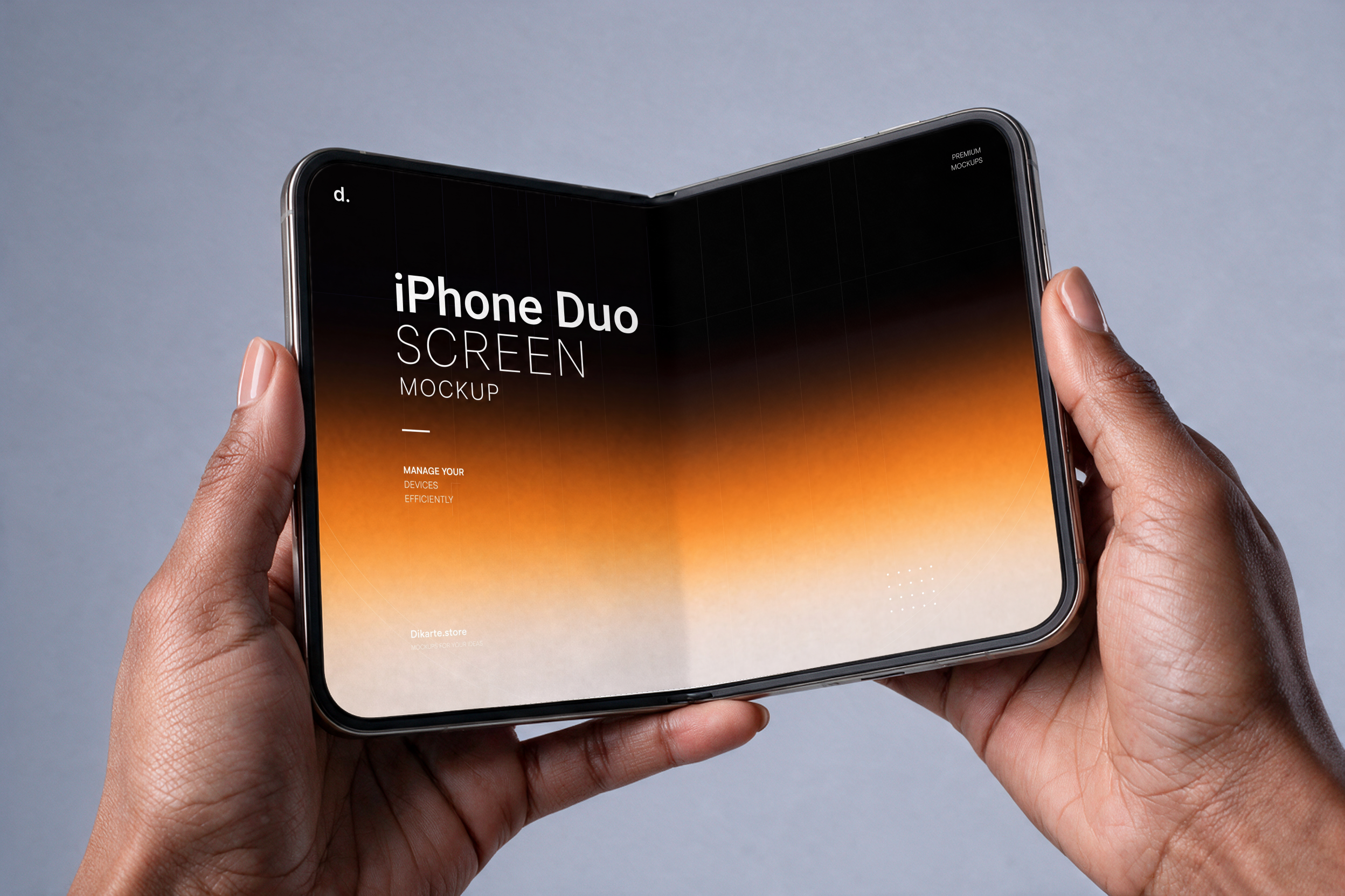 IPhone Duo Screen Mockup