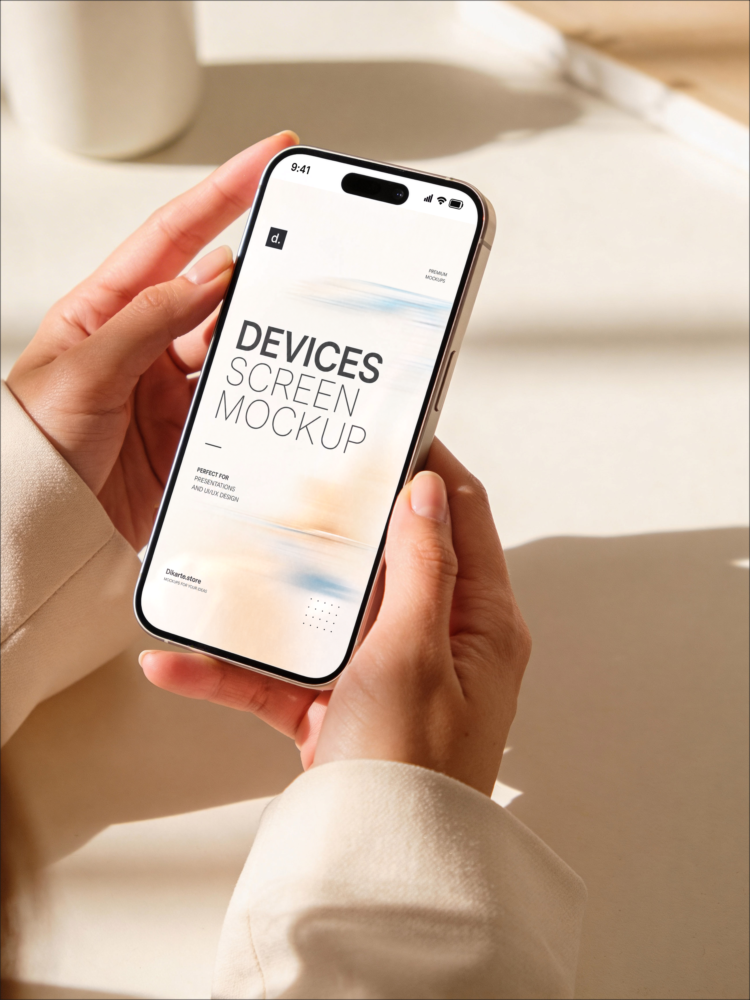 IPhone 17 Pro Mockup Hand Held
