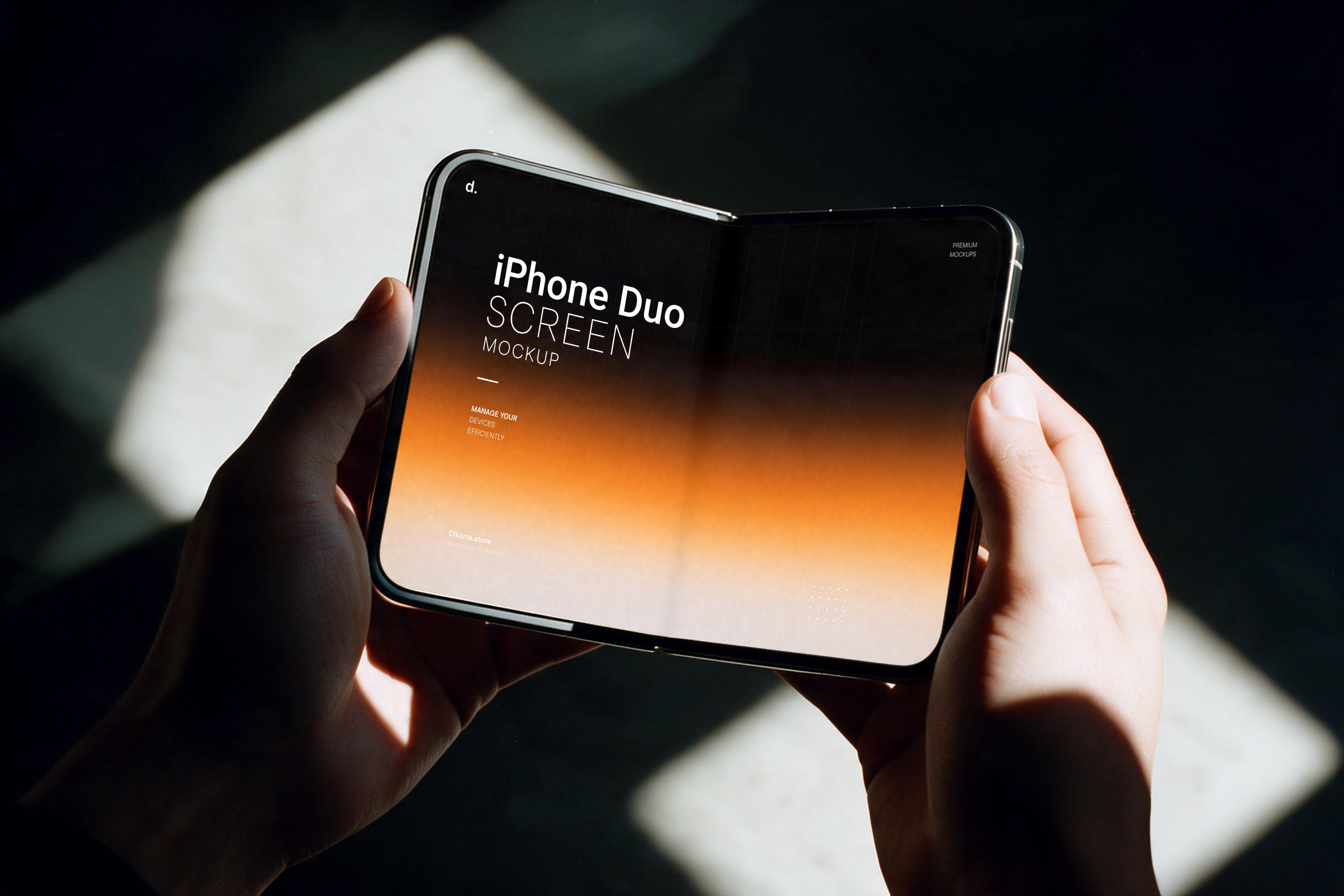 IPhone Duo Screen Mockup