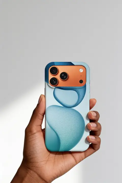 Case mockup iPhone 17 Pro In Hand Minimal