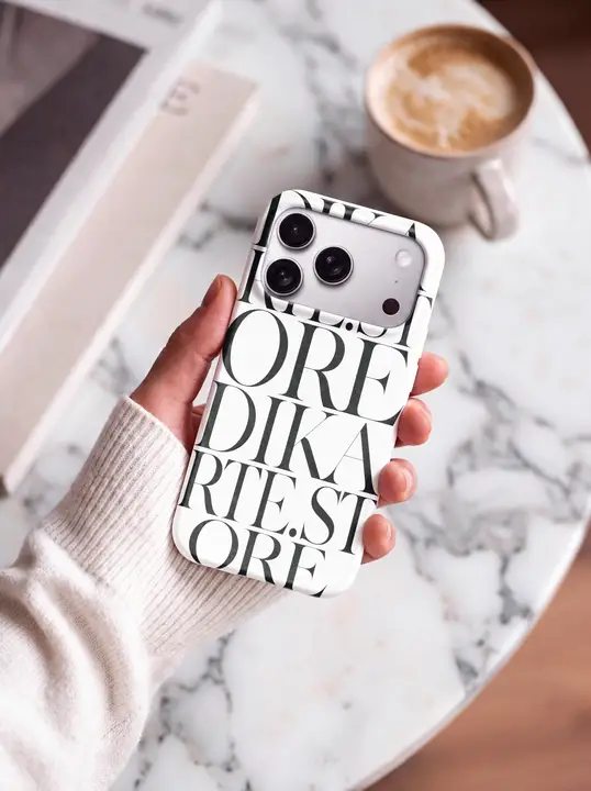 IPhone 18 Pro Silver Solid Case Mockup