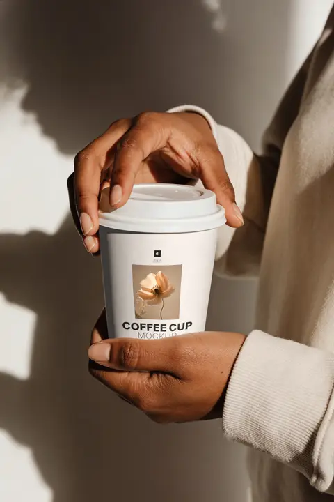 Coffee Cup Mockup in hands