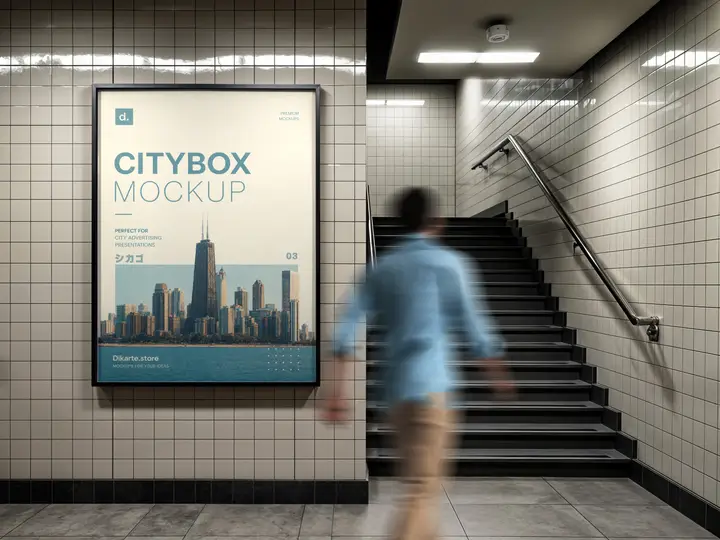 Underground citybox mockup