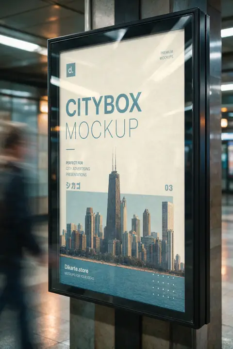 Poster mockup advertising Urban Metro Poster