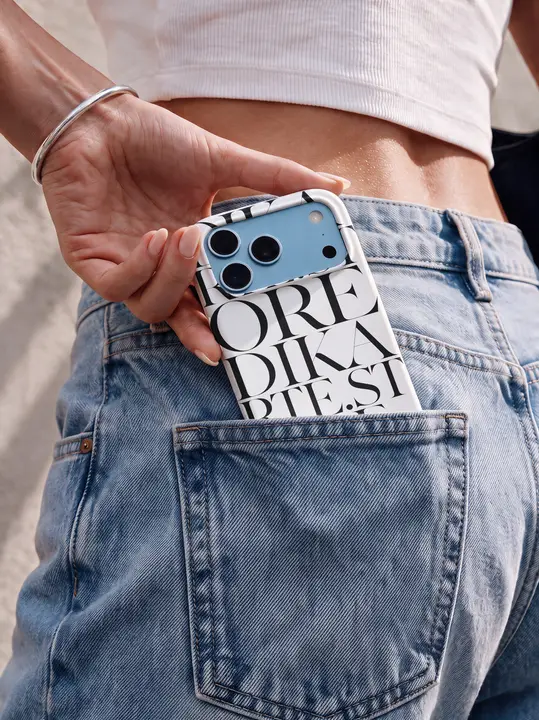 IPhone 18 Pro Solid Case Mockup Light Blue