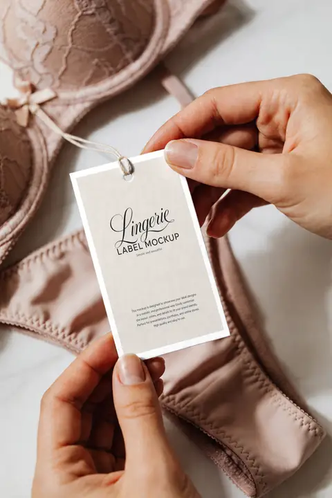 Lingerie Label Mockup