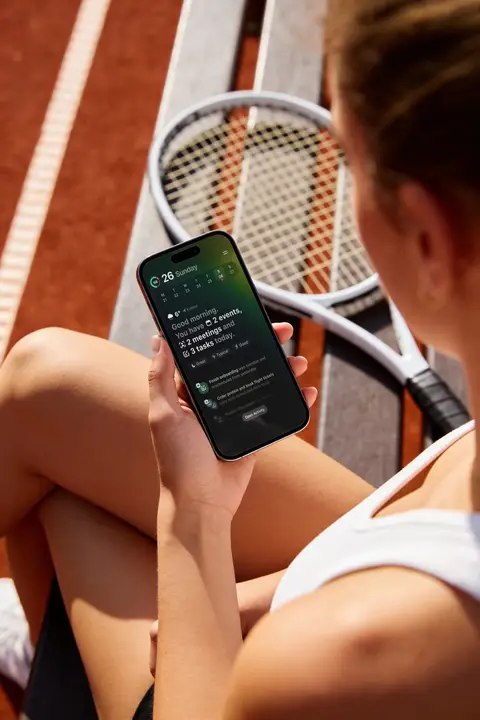 IPhone mockup woman hand tennis sport