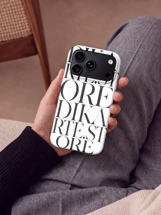IPhone 18 Pro Solid Case Mockup Black