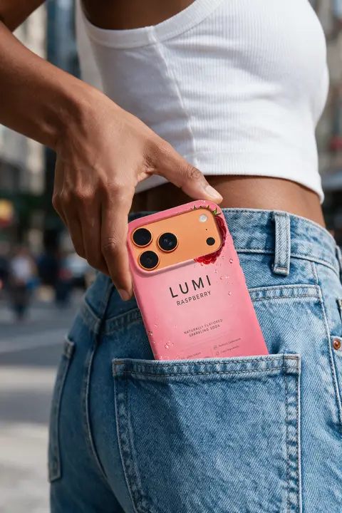 Mockup iPhone 17 Pro Jeans Pocket
