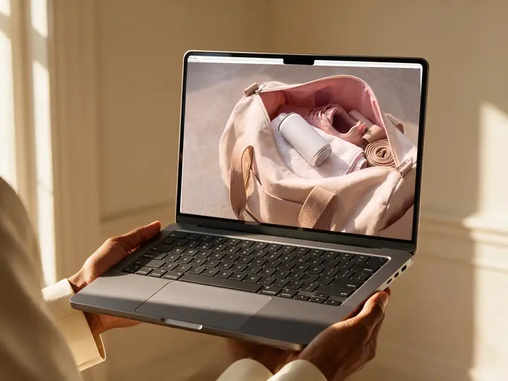 Mockup Cream Blazer Hold